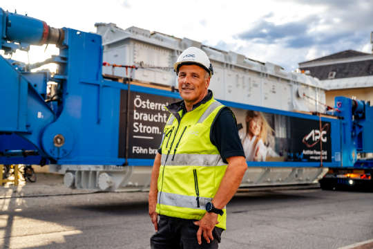 Trafo-Transport ins Umspannwerk Malta