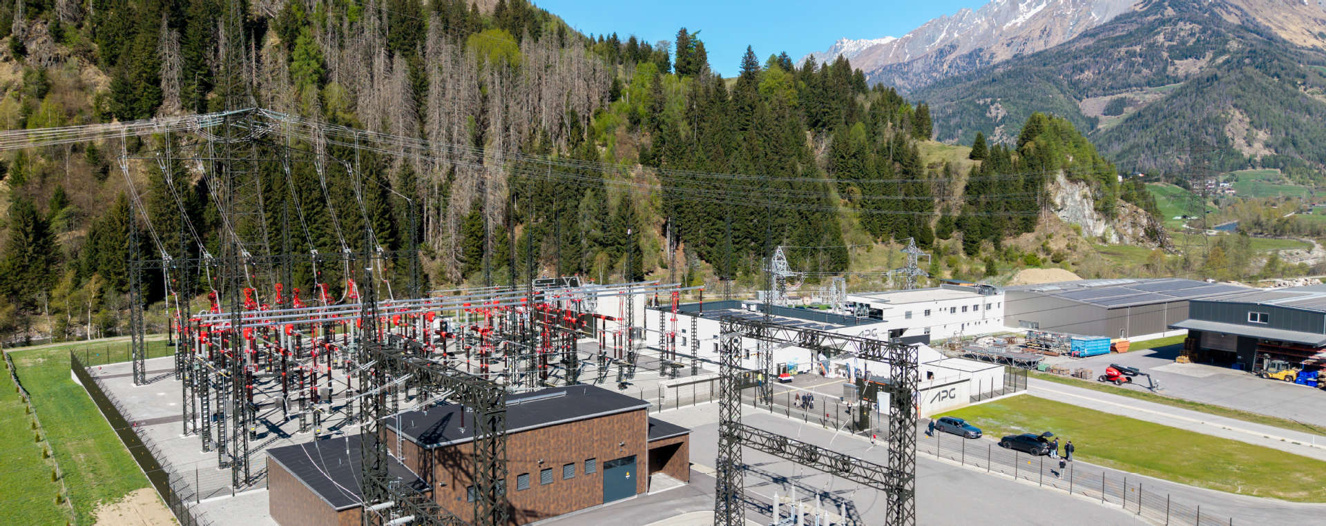 A bird’s-eye view of the Matrei substation