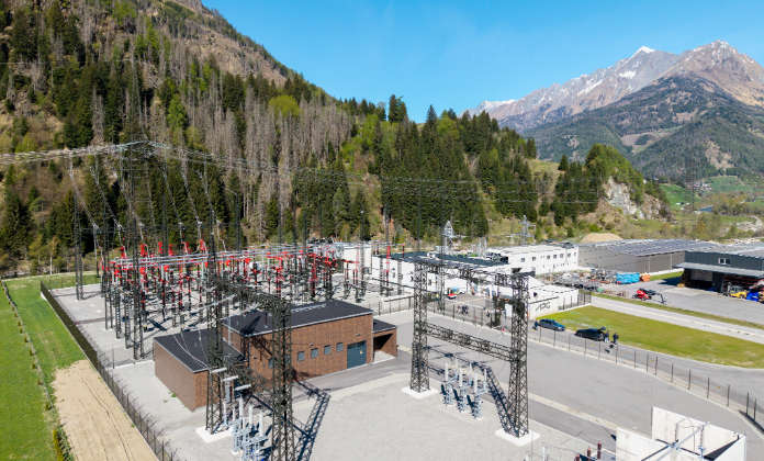 A bird’s-eye view of the Matrei substation