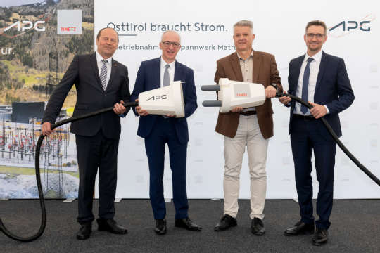 APG und TINETZ - Offizielle Inbetriebnahme Umspannwerk Matrei