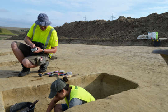 Archäologische Funde am Areal des zukünftigen APG-Umspannwerk Spannberg