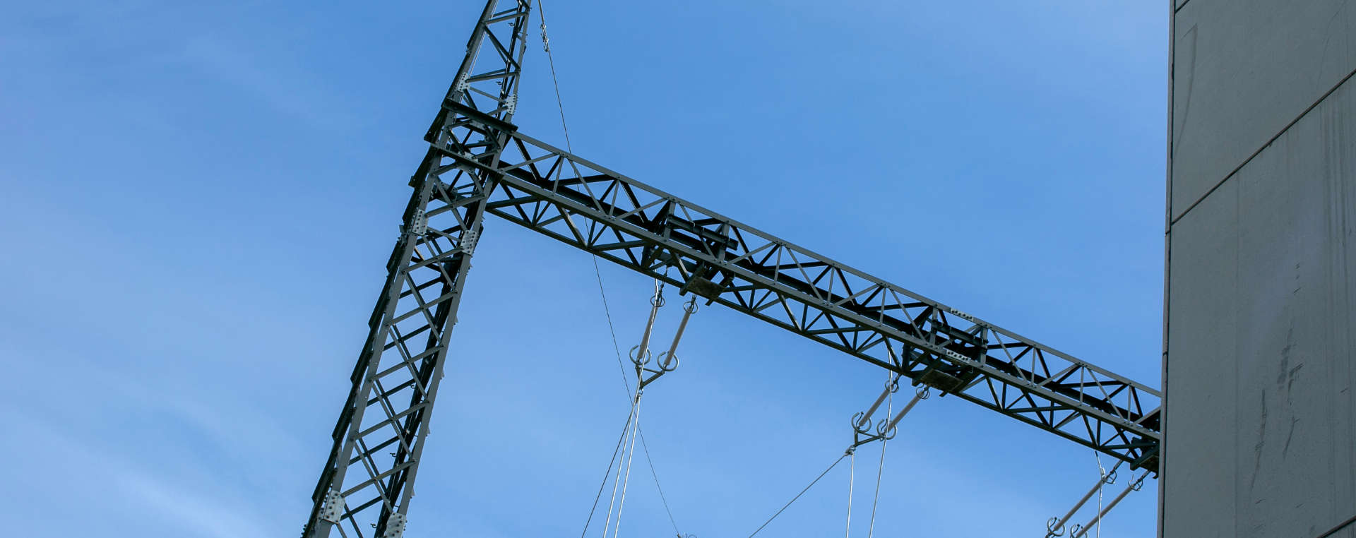 Das Baustellegelände im Umspannwerk Zaya.